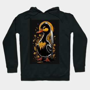 Black Goose with a knife Hoodie